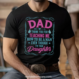 Camiseta engraçada Obrigado Pai por me Ensinar a S