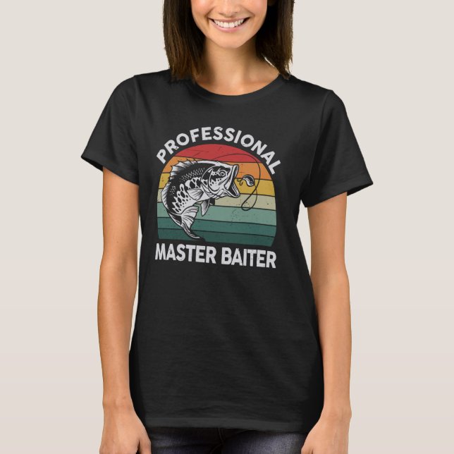 Camiseta Engraçada, Pai de Master Baiter (Frente)