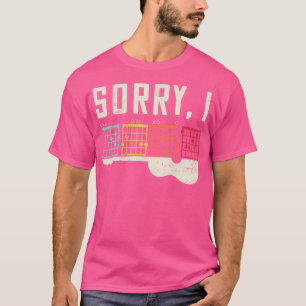 Camiseta Engraçada Palavra De Violão Oculta Desculpe Dgaf G