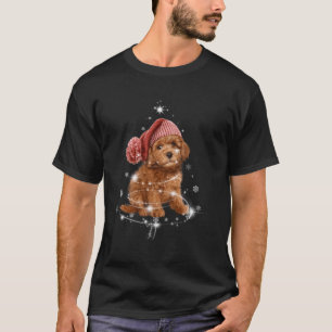 Camiseta Engraçada Papai noel Cockapoo Reindeer Feliz Árvor