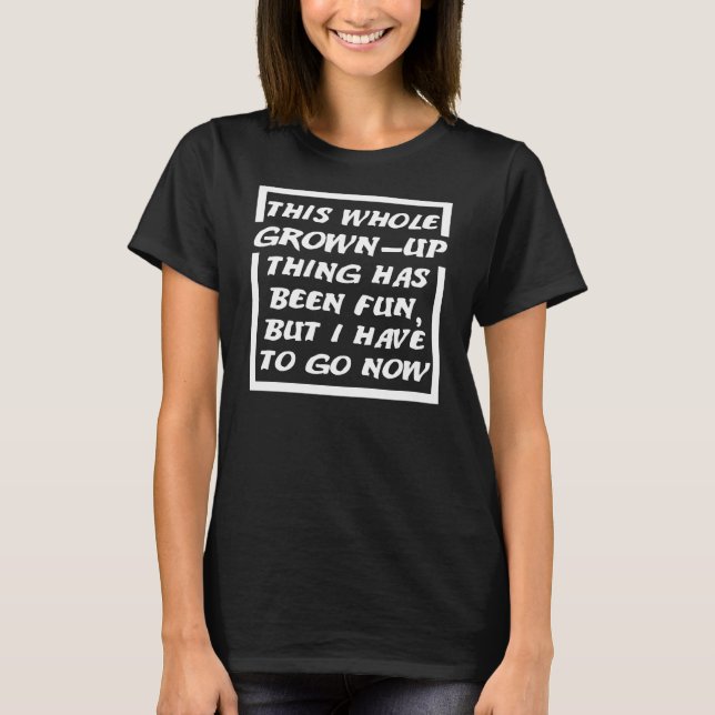 Camiseta engraçada para adulto (Frente)