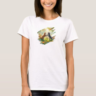Camiseta Engraçada para Amante de Gatos Camisa F