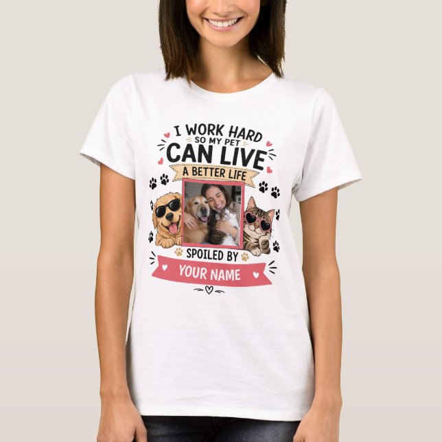 Camiseta engraçada para amantes de animais de esti (Frente)