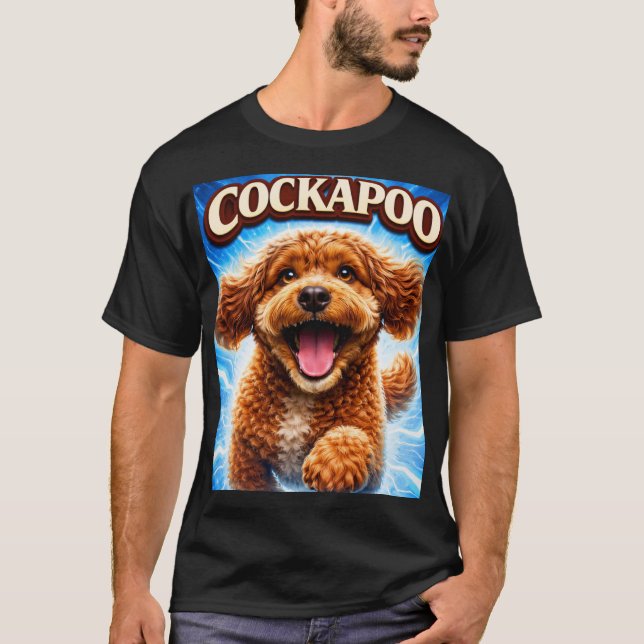 Camiseta engraçada para amantes de cães Cockapoo (Frente)