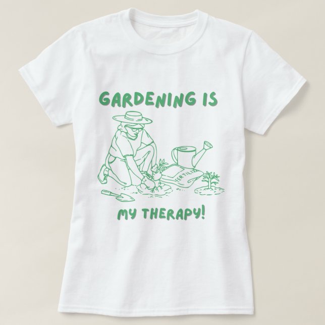 Camiseta Engraçada para Camisetas de Plantas para  (Frente do Design)