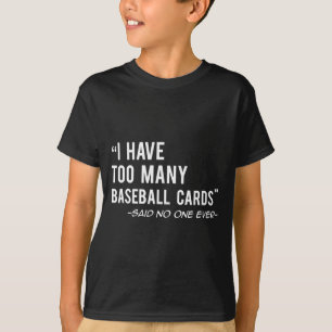 Camiseta engraçada para colecionador de cartões de