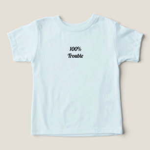 Camiseta engraçada para crianças 100% problema