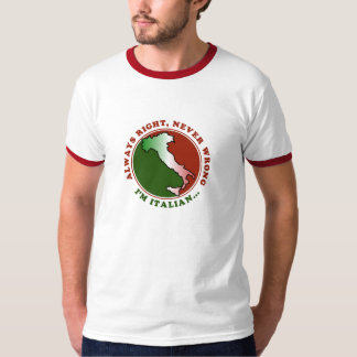Camiseta engraçada para homens italianos teimosos