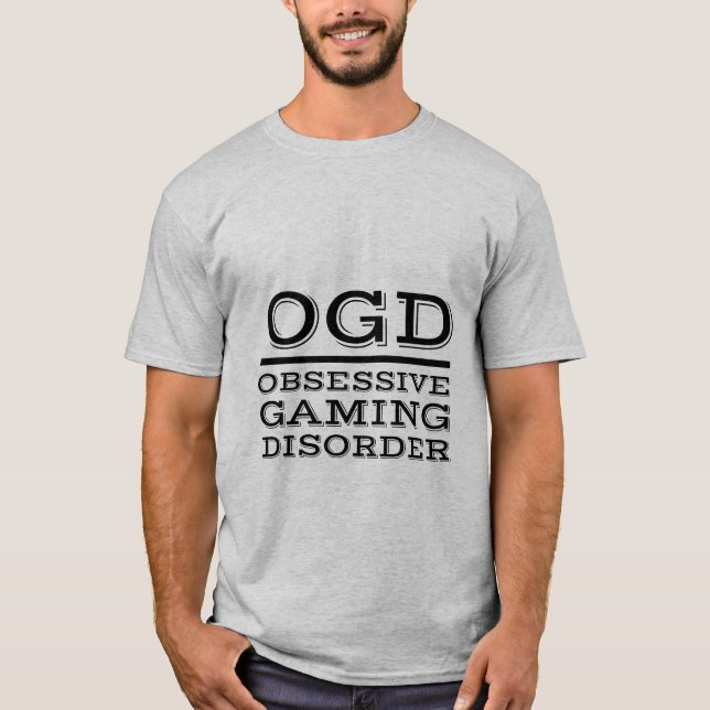 Camiseta engraçada para jogos obsessivos (Frente)
