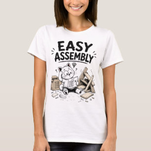 Camiseta engraçada para mães de montagem fácil – R