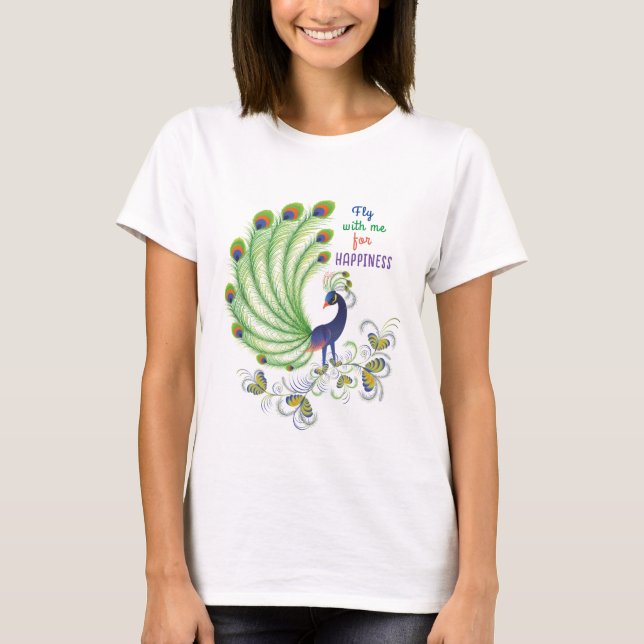 camiseta engraçada para mulher  (Frente)