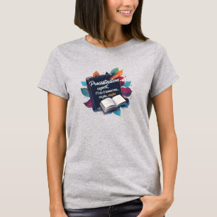 Camiseta engraçada para mulheres amantes de livros