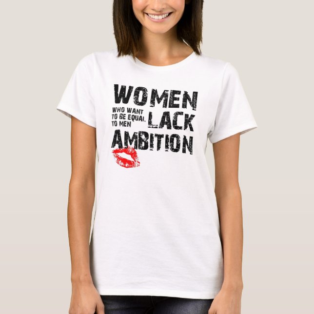 Camiseta engraçada para mulheres Better Than Equal (Frente)