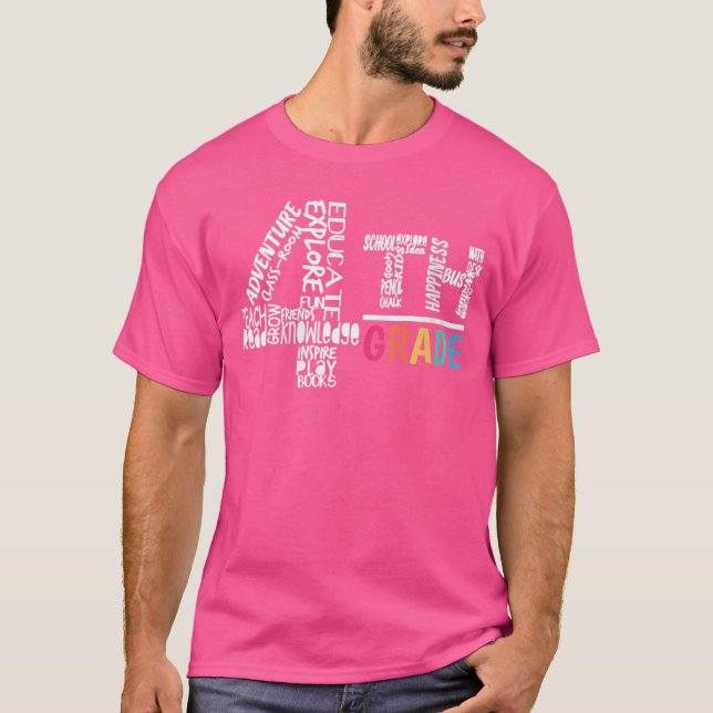 Camiseta engraçada para mulheres da quarta série A (Frente)