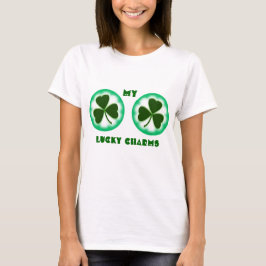 Camiseta engraçada para mulheres LUCKY CHARMS