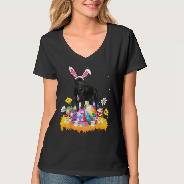 Camiseta Engraçada Páscoa de Cães de Cana de Cana de Páscoa (Frente)