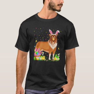 Camiseta Engraçada Páscoa De Ovos Caça À Collie Dog Páscoa