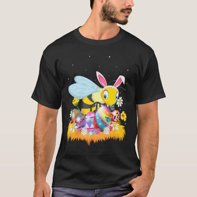 Camiseta Engraçada Páscoa de ovos com fenda no domingo (Frente)