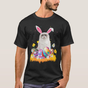 Camiseta Engraçada Páscoa Ovina Fofo Ragdola Páscoa Sol
