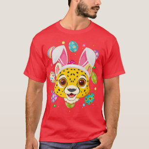 Camiseta Engraçada Páscoa Sobre Ovo Coelhinho De Ouvido Che