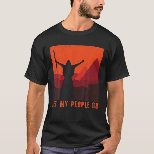 Camiseta Engraçada Passover, Deixem minhas Pessoas irem par (Frente)