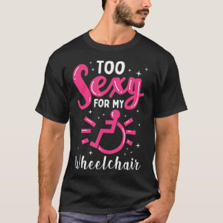 Camiseta Engraçada Perna Menina Deficientes Em Cadeira De R