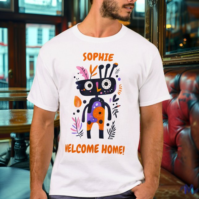 Camiseta engraçada personalizada de boas-vindas em (Criador carregado)