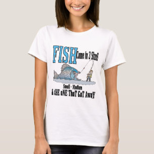 Camiseta Engraçada Pesca Humor Pesca 3 Tamanhos