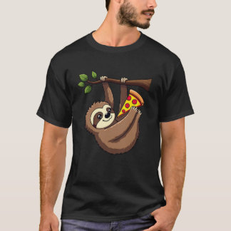 Camiseta Engraçada Pizza Tee - Sloth Lover Gift