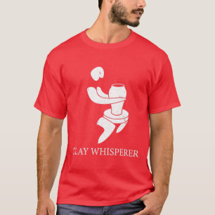 Camiseta Engraçada Pote de Arte com Cerâmica de Whisperer