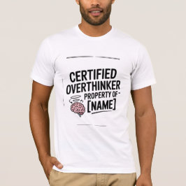 Camiseta engraçada presente de superpensador certi
