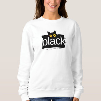 Camiseta engraçada 'Preto é o Novo Preto' Gato Pre