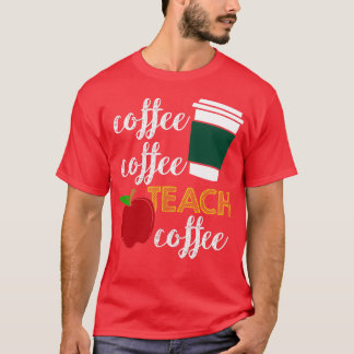 Camiseta Engraçada Professora Do Café Lover Para Homens E M