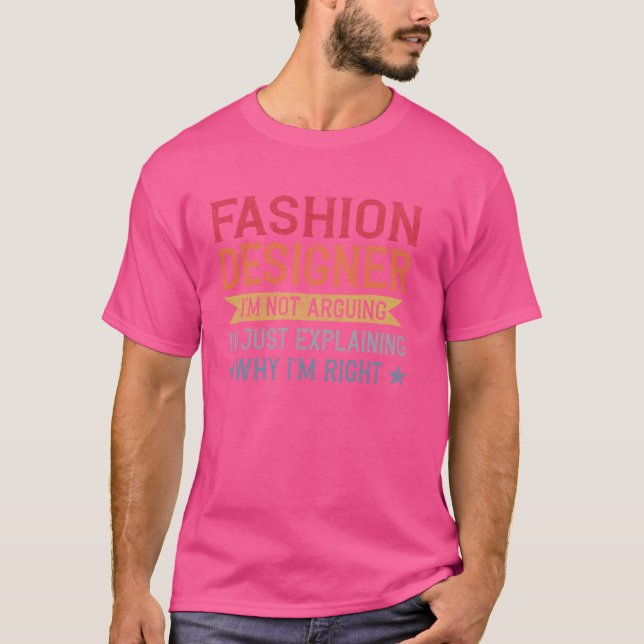 Camiseta Engraçada Profissão Citação de Moda (Frente)