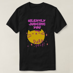 camiseta engraçada "PURR FECT"