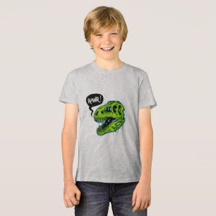 Camiseta engraçada RAWR T-Rex para meninos - Dinos