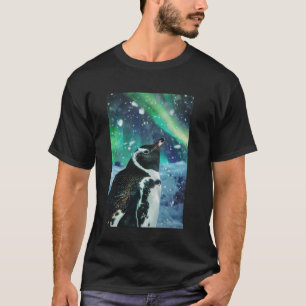 Camiseta Engraçada Re Gráfico de Arte Pinguim Inspiracional
