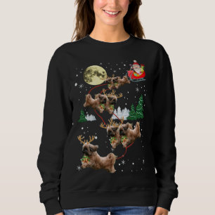 Camiseta Engraçada Reindeer Shih Tzu Xmas Palavras De Cão D