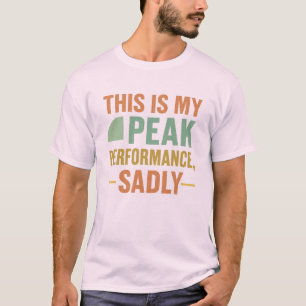 Camiseta engraçada retrô vintage humor triste – Pe