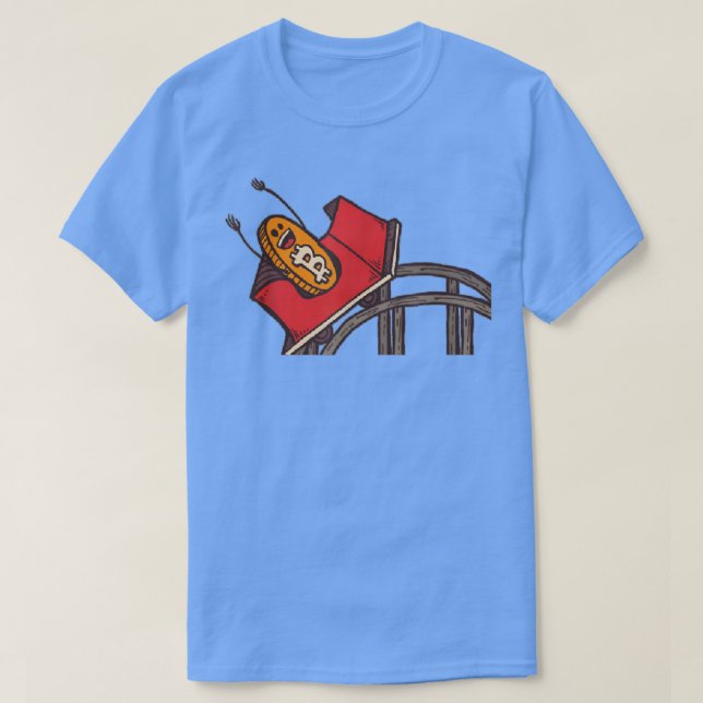 Camiseta Engraçada    RollercoasterTee Cryptocurrency  (Frente do Design)