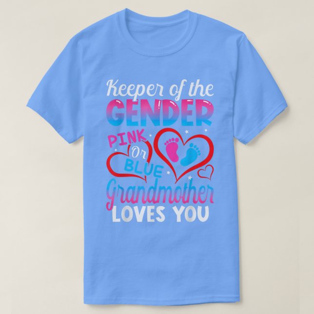 Camiseta Engraçada, Rosa Ou Azul, A Avó Te Ama. (Frente do Design)