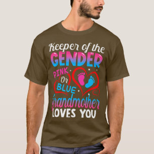 Camiseta Engraçada, Rosa Ou Azul, A Avó Te Ama.