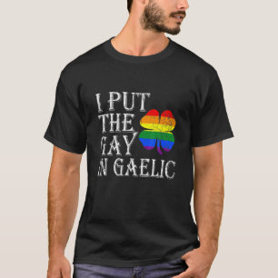 Camiseta Engraçada Rua de bandeira do Orgulho gay LGBT no d