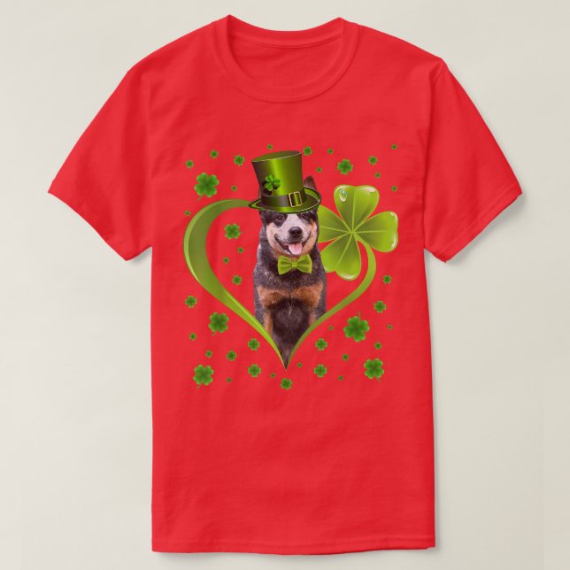 Camiseta Engraçada Rua de Cachorro Australiano  (Frente do Design)