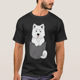 Camiseta Engraçada Samoia, Cãozinho De Bolso Samozado