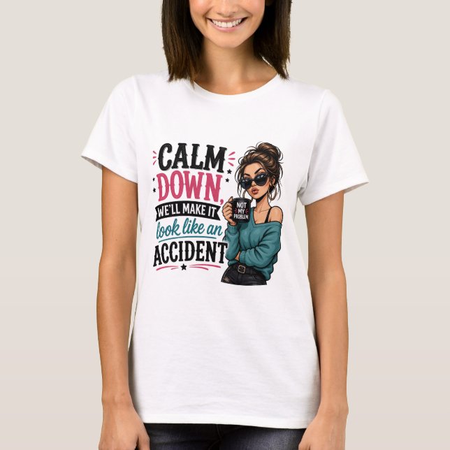 Camiseta engraçada sarcástica (Frente)