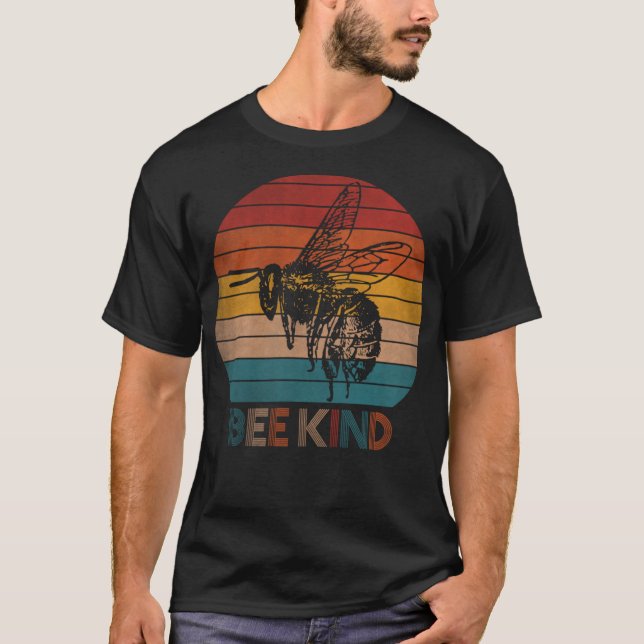 Camiseta Engraçada, Seja gentil, Presente Clássico Retroris (Frente)