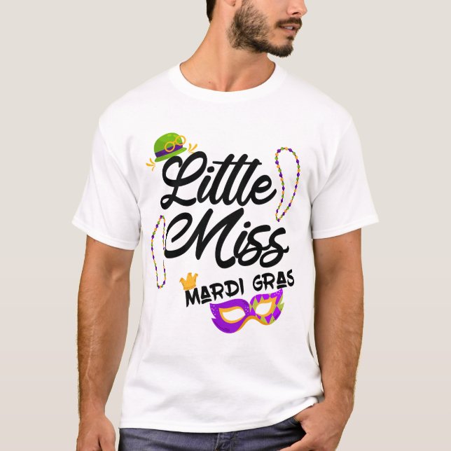Camiseta engraçada senhorita mardi gras (Frente)