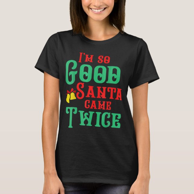 Camiseta engraçada suja safada inadequada de Natal (Frente)