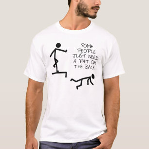 Camiseta engraçada Tapinha nas costas